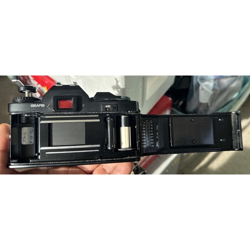 Sears KS-2 35mm Film SLR Camera w/ Sears 50mm f1.7 35mm 28mm Lens Flash Bag EUC - Picture 9 of 16